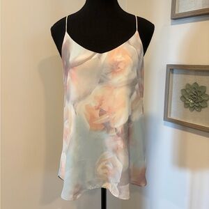 RW&CO. Pastel Floral Racerback Camisole EUC